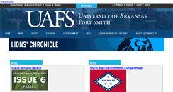 Desktop Screenshot of lionschronicle.uafs.edu